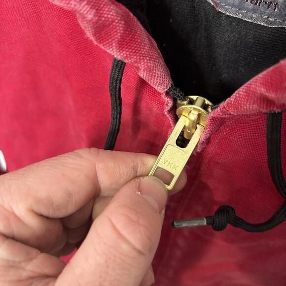 Vintage Carhartt Quilted Hooded Active Jacket “Red” J140 RED - Picture 6 of 8